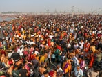 Prayagraj: Devotees take a holy dip in the Ganga river during the ongoing Maha Kumbh Mela festival, in Prayagraj, Wednesday, Feb. 19, 2025. (PTI Photo) Prayagraj: Devotees take a holy dip in the Ganga river during the ongoing Maha Kumbh Mela festival, in Prayagraj, Wednesday, Feb. 19, 2025. (PTI Photo)