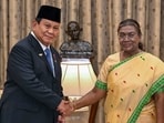 President Droupadi Murmu with President of Indonesia Prabowo Subianto (President's Office)