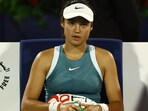 Britain's Emma Raducanu faced a distressing situation during her second-round match at the Dubai Tennis Championships,