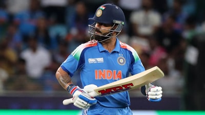 India's Virat Kohli walks back to the pavilion after losing his wicket, caught out by Bangladesh's Soumya Sarkar off the bowling of Rishad Hossain (REUTERS)