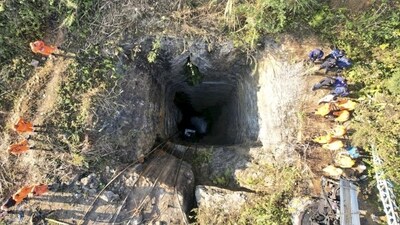 On January 6, nine workers got trapped in an illegal rathole coal mine in Assam’s Dima Hasao district following flooding from an underground aquifer. (PTI) (HT_PRINT) On January 6, nine workers got trapped in an illegal rathole coal mine in Assam’s Dima Hasao district following flooding from an underground aquifer. (PTI) (HT_PRINT)