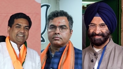 (Lto R): Kapil Mishra, Parvesh Sahib Singh and Manjinder Singh Sirsa will take oath as cabinet ministers in the newly formed Delhi government. (Lto R): Kapil Mishra, Parvesh Sahib Singh and Manjinder Singh Sirsa will take oath as cabinet ministers in the newly formed Delhi government.