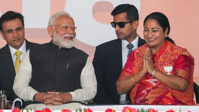 Prime Minister Narendra Modi and Delhi chief minister Rekha Gupta. (AP) Prime Minister Narendra Modi and Delhi chief minister Rekha Gupta. (AP)