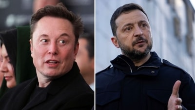 Elon Musk blasts Volodymyr Zelenskyy over old Vogue photoshoot during war (REUTERS/Kevin Lamarque, AP) Elon Musk blasts Volodymyr Zelenskyy over old Vogue photoshoot during war (REUTERS/Kevin Lamarque, AP)