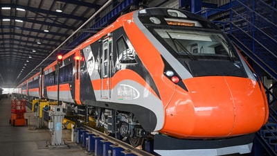 Railway Minister Ashwini Vaishnaw has been encouraged by Tripura Chief Minister Manik Saha to establish a Vande Bharat train between Agartala, the state capital, and Guwahati, the capital of Assam. (Sanchit Khanna/Hindustan Times)