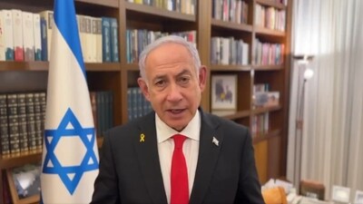 Benjamin Netanyahu posted a video message before the release of four dead hostages by Hamas. (X/@netanyahu) Benjamin Netanyahu posted a video message before the release of four dead hostages by Hamas. (X/@netanyahu)
