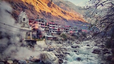 The idea of moving water from Manikaran, a Hindu and Sikh pilgrimage site, to Kasol in the Kullu district of Himachal Pradesh in order to create a hot bath facility has caused controversy among the locals, who are now against the plan. As a result, a hot spring has been dug in Kasol. (PTI) The idea of moving water from Manikaran, a Hindu and Sikh pilgrimage site, to Kasol in the Kullu district of Himachal Pradesh in order to create a hot bath facility has caused controversy among the locals, who are now against the plan. As a result, a hot spring has been dug in Kasol. (PTI)