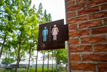 Flushing public restrooms releases bacteria-laden droplets into the air, posing health risks. (Unsplash) Flushing public restrooms releases bacteria-laden droplets into the air, posing health risks. (Unsplash)