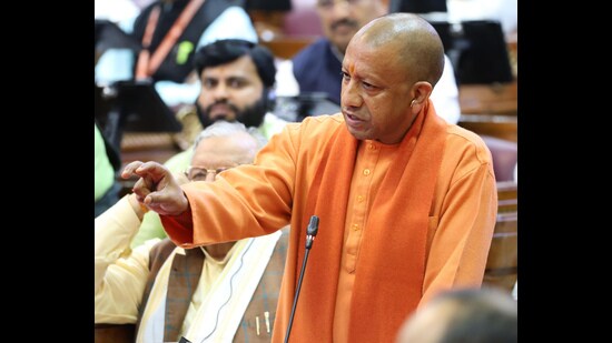 He also directed to ensure effective crowd management, smooth traffic movement and ensuring devotees’ safety and convenience with the Mahakumbh festival concluding with the final bathing day on Maha Shivratri (HT Photo)