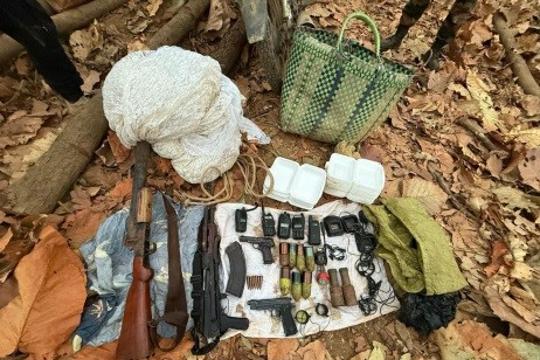 Arms, ammunition and explosives seized by Assam Rifles Arms, ammunition and explosives seized by Assam Rifles