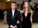 Justin Bieber, left, and Hailey Bieber attend The Metropolitan Museum of Art's Costume Institute benefit gala on Sept. 13, 2021, in New York. 
