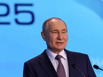 Russian President Vladimir Putin speaks during a plenary session of the Future Technologies Forum in Moscow, Russia, February 21, 2025.