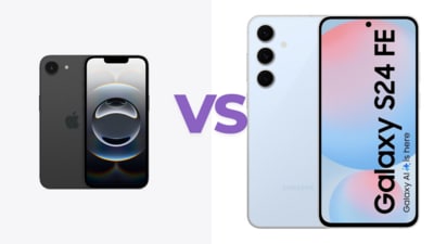Check out the detailed specs comparison between iPhone 16e and Samsung Galaxy S24 FE. (Apple/ Amazon) Check out the detailed specs comparison between iPhone 16e and Samsung Galaxy S24 FE. (Apple/ Amazon)