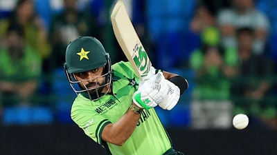 Pakistan's Babar Azam plays a shot during the ICC Champions Trophy 2025 - Group A match against New Zealand, at National Stadium in Karachi (REUTERS) Pakistan's Babar Azam plays a shot during the ICC Champions Trophy 2025 - Group A match against New Zealand, at National Stadium in Karachi (REUTERS)