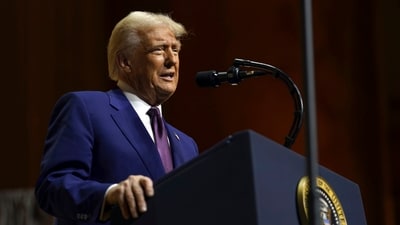 Trump said that if the former Biden administration had continued for another term, the world would have been at war (AP) Trump said that if the former Biden administration had continued for another term, the world would have been at war (AP)