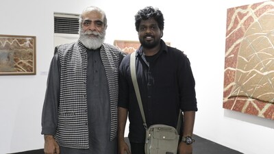 Artists Sajal Patra and Vijay Pichumani