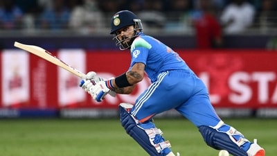 India's Virat Kohli watches the ball after playing a shot during the ICC Champions Trophy one-day international (ODI) cricket match between Bangladesh and India (AFP) India's Virat Kohli watches the ball after playing a shot during the ICC Champions Trophy one-day international (ODI) cricket match between Bangladesh and India (AFP)
