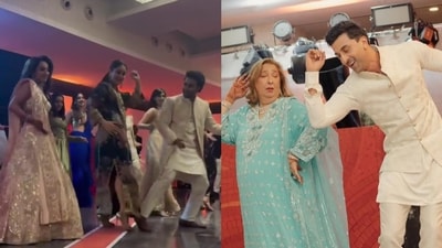 Kareena and Ranbir dancing at Aadar's mehendi Kareena and Ranbir dancing at Aadar's mehendi