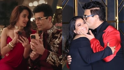 Karan Johar with Kiara Advani and Kajol Karan Johar with Kiara Advani and Kajol