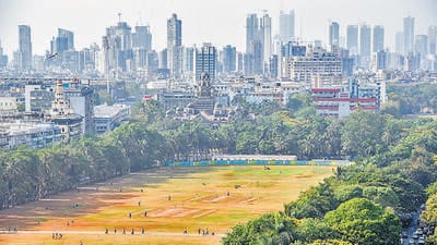 Mumbai, India - April 17, 2017: Picture of Oval ground in Mumbai, India, on Monday, April 17, 2017. (Photo by Kunal Patil/Hindustan Times) (Kunal Patil/HT Photo) Mumbai, India - April 17, 2017: Picture of Oval ground in Mumbai, India, on Monday, April 17, 2017. (Photo by Kunal Patil/Hindustan Times) (Kunal Patil/HT Photo)