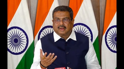 Pradhan termed Stalin’s letter “a complete negation of the spirit of cooperative federalism”, and appealed to him not “politicise education” and “rise above political differences” to empower students. (PTI) Pradhan termed Stalin’s letter “a complete negation of the spirit of cooperative federalism”, and appealed to him not “politicise education” and “rise above political differences” to empower students. (PTI)