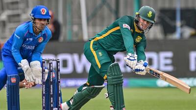 South Africa's Ryan Rickelton. (AFP) South Africa's Ryan Rickelton. (AFP)