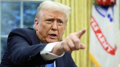 US President Donald Trump at the Oval Office in the White House in Washington, DC. (REUTERS)