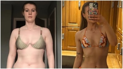 Mia lost approximately 25 kg during her weight loss journey. Mia lost approximately 25 kg during her weight loss journey.