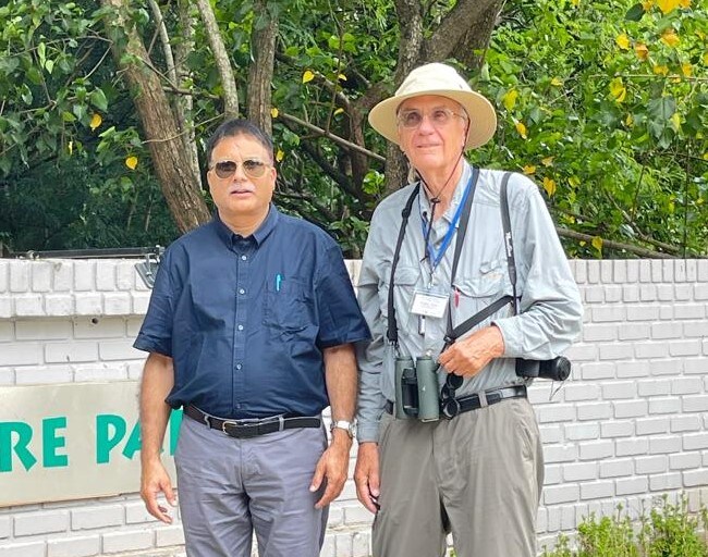 VP Uniyal with his co-author David L Pearson. There is still so much we don’t know about the tiger beetles’ distribution, behaviour and seasonality, says Uniyal. VP Uniyal with his co-author David L Pearson. There is still so much we don’t know about the tiger beetles’ distribution, behaviour and seasonality, says Uniyal.