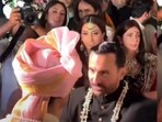 Saif Ali Khan performs jija duties at Aadar Jain's wedding. Saif Ali Khan performs jija duties at Aadar Jain's wedding.