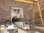 Six to eight workers are feared trapped as per information given by the company engaged in the work. Six to eight workers are feared trapped as per information given by the company engaged in the work.