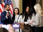 Kash Patel was sworn in as the director of the FBI by US Attorney General Pam Bondi. Kash Patel was sworn in as the director of the FBI by US Attorney General Pam Bondi.
