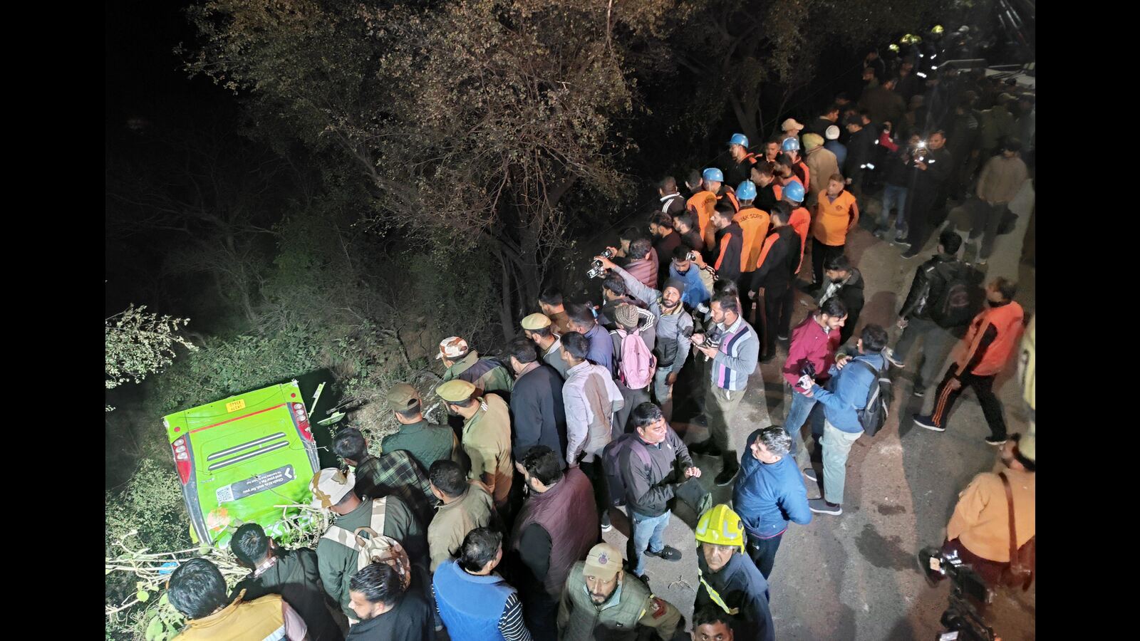 Driver killed, 17 injured as bus carrying pilgrims falls into gorge ...