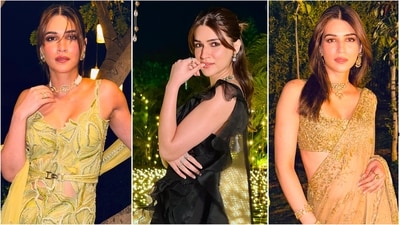 Kriti Sanon dazzled in a series of ethnic outfits at a recent wedding. (Instagram/@kritisanon) Kriti Sanon dazzled in a series of ethnic outfits at a recent wedding. (Instagram/@kritisanon)