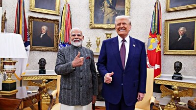 Prime Minister Narendra Modi with U.S. President Donald Trump during a meeting at The White House in Washington DC. (File) (narendramodi-X) Prime Minister Narendra Modi with U.S. President Donald Trump during a meeting at The White House in Washington DC. (File) (narendramodi-X)
