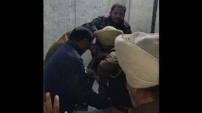 Amid the escalating panic, DSP HS Bal instructed rescuers to cut through the lift’s top with a cutter to free the victims one by one. (HT Photo)