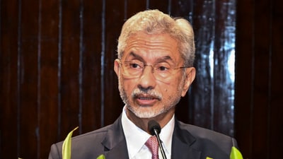 External affairs minister S Jaishankar spoke at the Delhi University Literature Festival on Saturday. (File image) (@DrSJaishankar)