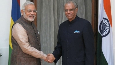 PM Narendra Modi with Mauritian Prime Minister Navin Ramgoolam. (File photo) PM Narendra Modi with Mauritian Prime Minister Navin Ramgoolam. (File photo)