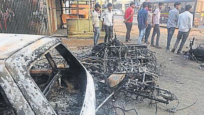 The violence on January 1, 2018, at Koregaon Bhima and other parts of Pune left one person dead and several injured. (HT FILE PHOTO) The violence on January 1, 2018, at Koregaon Bhima and other parts of Pune left one person dead and several injured. (HT FILE PHOTO)