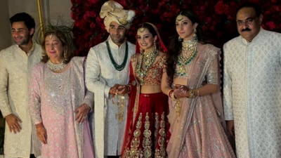 Aadar Jain and Alekha Advani's wedding took place in Mumbai on Friday evening. Many celebrities, including Kareena Kapoor, Karisma Kapoor, Saif Ali Khan, Alia Bhatt, Suhana Khan, Gauri Khan, Rekha and Neetu Kapoor, among others, attended the event. In January, Aadar and Alekha exchanged vows in a Christian ceremony in Goa, surrounded by close friends and family. Aadar Jain and Alekha Advani's wedding took place in Mumbai on Friday evening. Many celebrities, including Kareena Kapoor, Karisma Kapoor, Saif Ali Khan, Alia Bhatt, Suhana Khan, Gauri Khan, Rekha and Neetu Kapoor, among others, attended the event. In January, Aadar and Alekha exchanged vows in a Christian ceremony in Goa, surrounded by close friends and family.