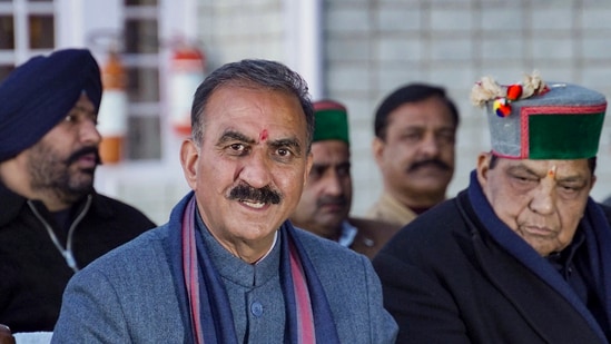 Himachal Pradesh chief minister Sukhvinder Singh Sukhu. (PTI)