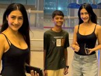 Dhanashree Verma spotted at Mumbai airport.