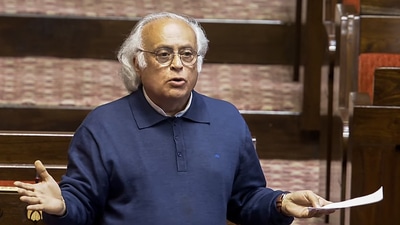 Congress MP Jairam Ramesh speaks in the Rajya Sabha during the Budget Session, in New Delhi. (Sansad TV) Congress MP Jairam Ramesh speaks in the Rajya Sabha during the Budget Session, in New Delhi. (Sansad TV)