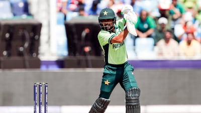 Pakistan won the toss and chose to bat first in Dubai. Babar Azam was looking ominous at the beginning, scoring 23 in 26 balls.&nbsp; (ANI)