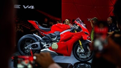 The 2025 Ducati Panigale V4 comes with a revamped design, a new TFT instrument cluster etc. The 2025 Ducati Panigale V4 comes with a revamped design, a new TFT instrument cluster etc.