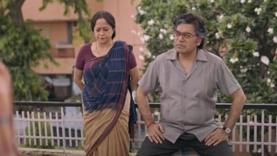 Kaushaljis vs Kaushal review: Ashutosh Rana and Sheeba Chadha in a still from the film. Kaushaljis vs Kaushal review: Ashutosh Rana and Sheeba Chadha in a still from the film.