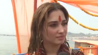 Tamannaah Bhatia visited Mahakumbh Mela recently. Tamannaah Bhatia visited Mahakumbh Mela recently.