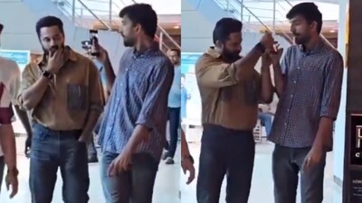 A video of Unni Mukundan getting miffed by a fan is doing rounds online. A video of Unni Mukundan getting miffed by a fan is doing rounds online.