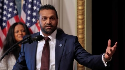 During his first remarks after being sworn in as the FBI Director, Kash Patel said that he living his American dream. (Getty Images via AFP) During his first remarks after being sworn in as the FBI Director, Kash Patel said that he living his American dream. (Getty Images via AFP)