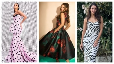 Triptii Dimri loves prints and patterns and it's evident in her looks too. From chic polka dots in a gown with a dramatic train and peplum bodice, to a floral printed flared gown to a casual zebra printed dress; Triptii is a style inspiration for everything prints and patterns. (Instagram) Triptii Dimri loves prints and patterns and it's evident in her looks too. From chic polka dots in a gown with a dramatic train and peplum bodice, to a floral printed flared gown to a casual zebra printed dress; Triptii is a style inspiration for everything prints and patterns. (Instagram)